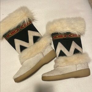 VINTAGE PAJAR boots 100% fur